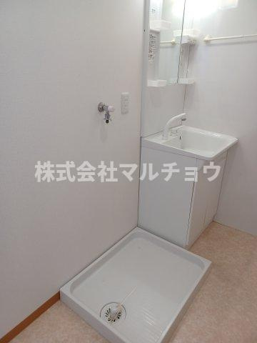 メゾングランブルーの洗面所|忙しい朝には欠かせない洗面所です