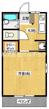 シティハイムプラージュⅡの間取り