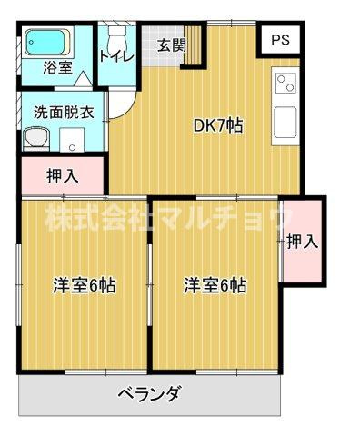 しょうぶだにハイツの間取り