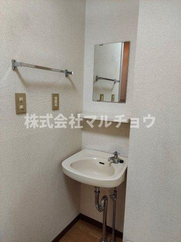 シティハイム21の洗面所|広い洗面スペース
