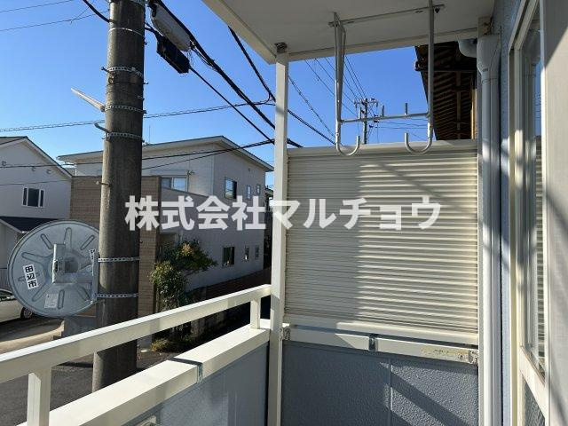 ラポール繪のバルコニー|外からの目が気にならないバルコニーで洗濯物が干せます