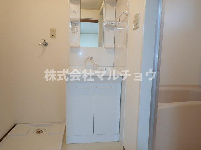 メゾン南紀の台の洗面所|スペースが確保できる洗面所です