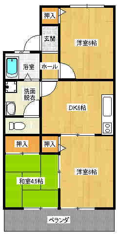 メゾン南紀の台の間取り