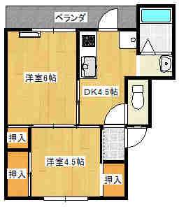 ヴィラナリー中辺路の間取り