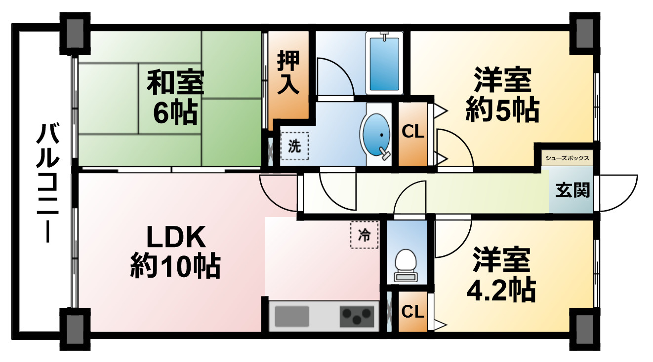 コスモ東金の間取り