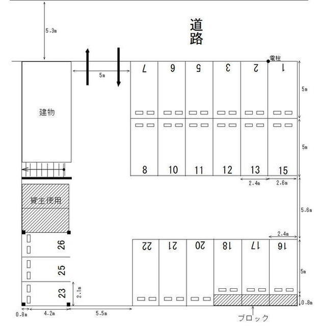 織田塚町１丁目駐車場の間取り