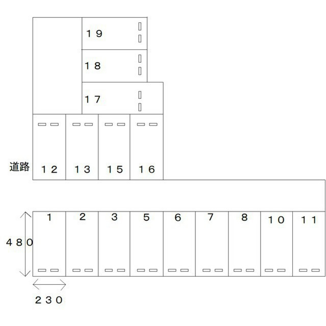岐阜市加納三笠町２丁目の駐車場の間取り
