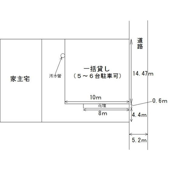 岐阜市芥見嵯峨１丁目の駐車場の外観