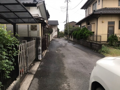 【前面道路含む現地写真】 | 取手市中原町　高台ロケーション　売地