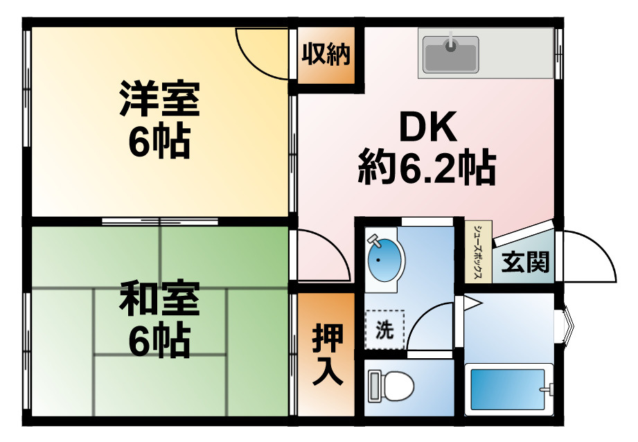 桜ハイツの間取り