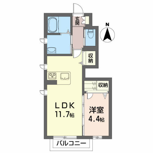 シャーメゾンMの間取り