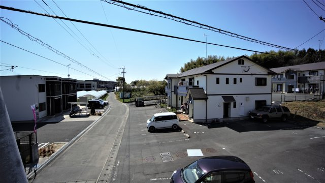 八女郡広川町大字久泉の新築一戸建の展望|校区であります広川中学校が見えます。中広川小学校までは８７１ｍです。
