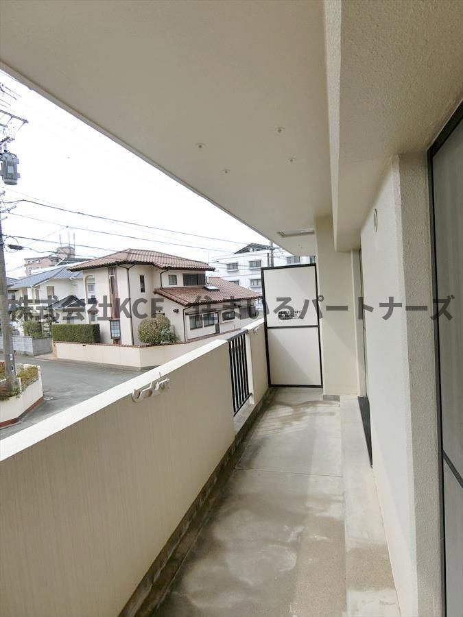 サンヒルズ花畑のバルコニー|陽当たり良好なバルコニーです