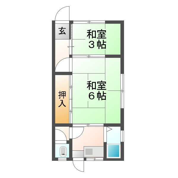 第一富士荘の間取り