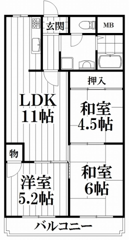 【間取り】 | ハイムカランツ