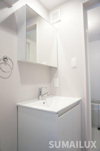 熊本市中央区出水３丁目のアパートの独立洗面台