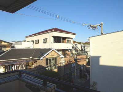 【展望】 | ベルトピア江坂 | 東向きバルコニーからの眺めです