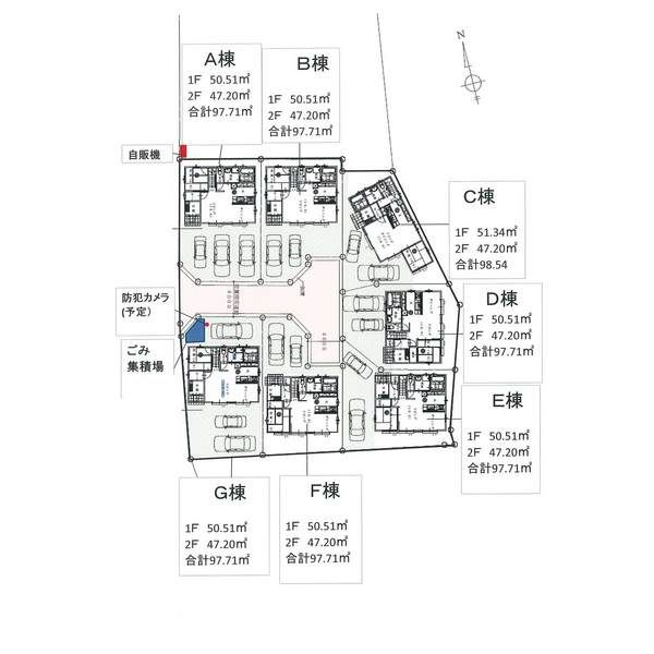 プレミアムヴィラの区画図