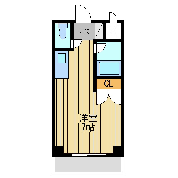 大阪市淀川区野中南１丁目の賃貸マンションの間取り