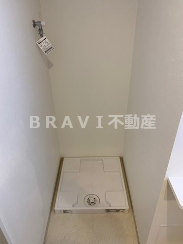 プレジオ都島本通　BRAVI不動産の洗面所|【プレジオ都島本通】室内洗濯機置き場
