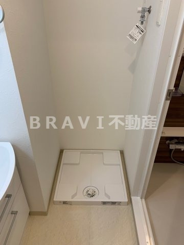 プレジオ都島本通　BRAVI不動産の洗面所|【プレジオ都島本通】室内洗濯機置き場