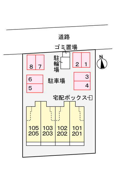 ビオーラ上池の区画図