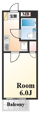 ライオンズマンション六甲道の間取り