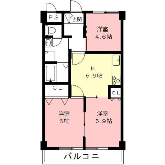 後藤ハイツの間取り