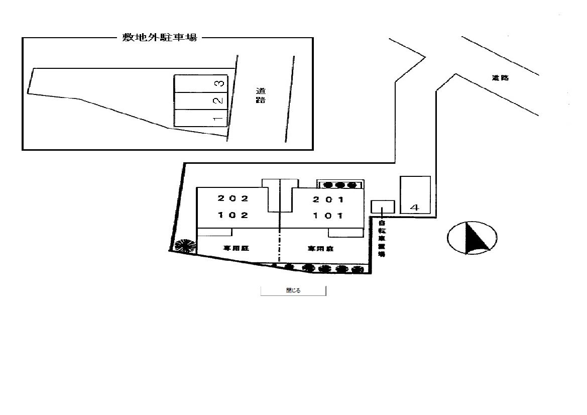 サニーコート愛宕の区画図