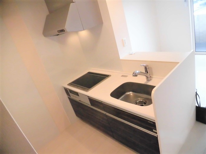 熊本市東区御領８丁目のアパートのキッチン