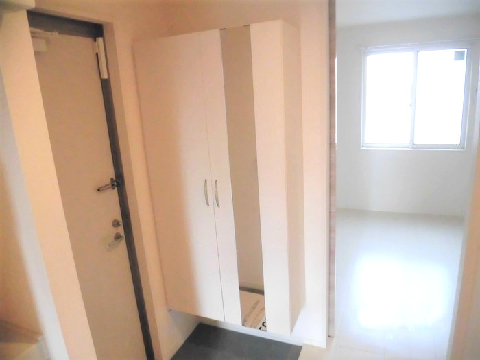 熊本市東区御領８丁目のアパートの玄関