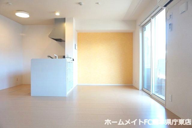 熊本市南区田井島３丁目のアパートの居間・リビング