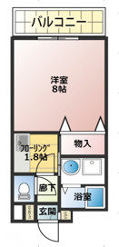 ハイム岩崎Ⅰの間取り