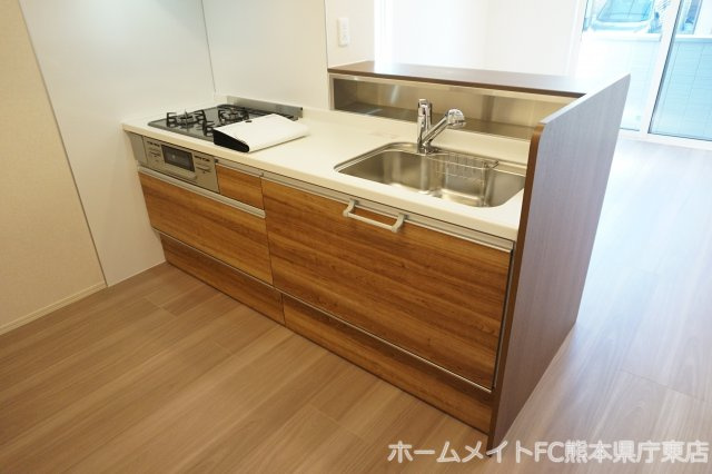 熊本市南区御幸西４丁目のアパートのキッチン