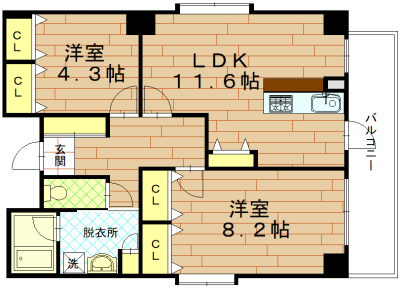 Forest court（フォレストコート）の間取り