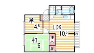 【間取り】 | サンビレッジ明美の里Ｄ棟