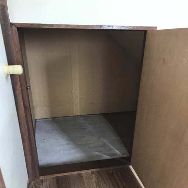 玄関横には大きな階段下収納
