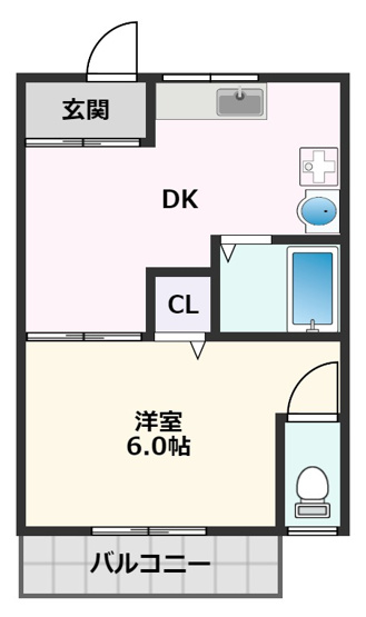 【間取り】 | 千里丘ハイツ