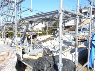 【外観】 | 外はこのようになっています。新築平屋建て　蓮田市　根金　94坪　４ＬＤＫ　駐車3台並列。契約可能です。お電話下さい。