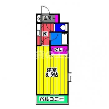 【間取り】 | リッツ諸岡５ | リッツ諸岡５の間取り