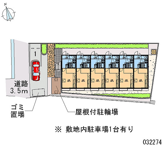 レオパレスいしかわ の駐車場