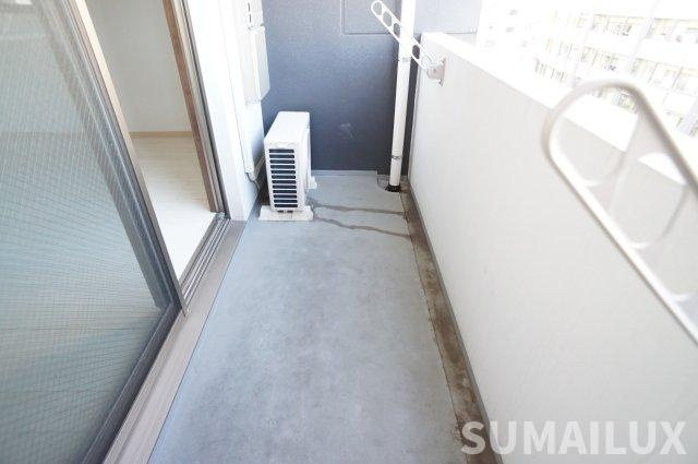 熊本市中央区新屋敷２丁目の賃貸マンションのバルコニー