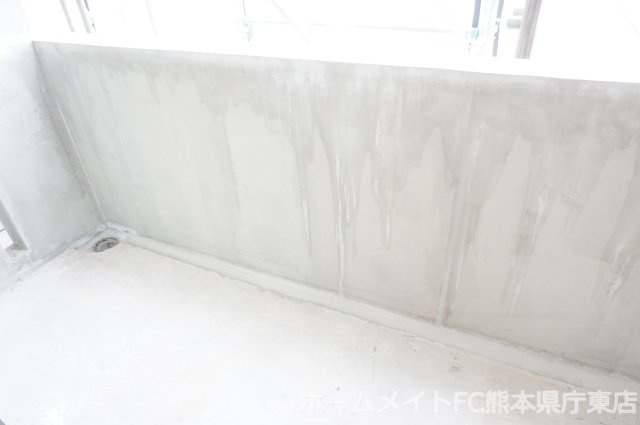 熊本市中央区新屋敷２丁目の賃貸マンションのバルコニー