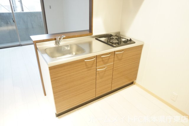 熊本市中央区新屋敷２丁目の賃貸マンションのキッチン
