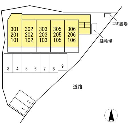 グリーンヒル21の区画図