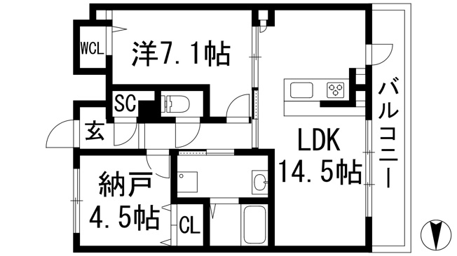 【間取り】 | ルクラージュ室町