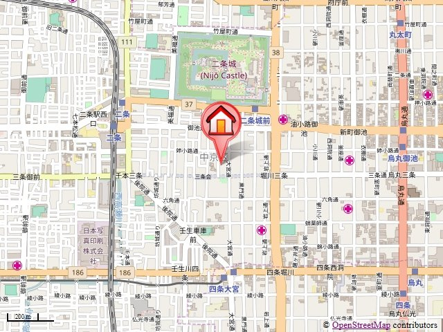 Stable三条大宮（ステーブル三条大宮）の地図