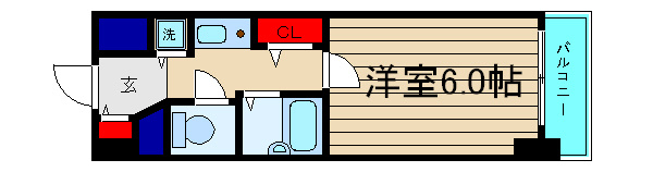 プレサンス難波東の間取り