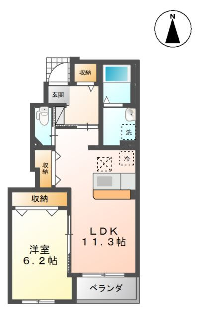フランク．ＭⅡの間取り