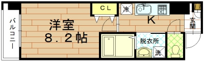 プレゼンス堀川の間取り